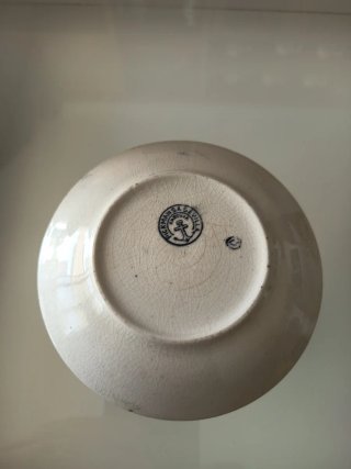 Azucarero Pickman La Cartuja + 2 tazas y platos
