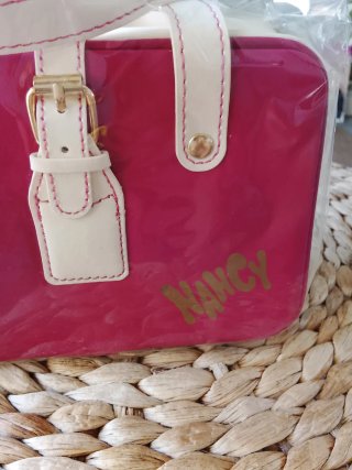 Bolso Nancy Rosa y Blanco