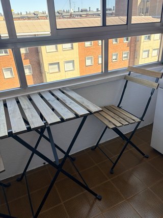 Mesa y 2 Sillas Terraza Ikea