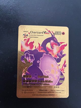 Charizard VMAX Carta Pokémon Dorada
