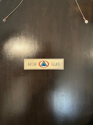 Espejo emplomado estilo Art Nouveau Flor Cristal