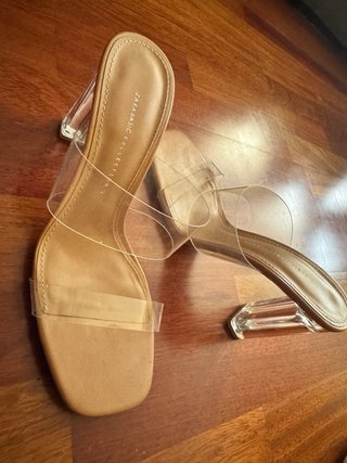 Tacones Zara Transparentes Tacon Bloque