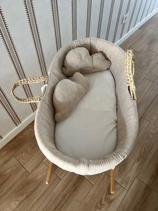 Moisés cuco mimbre bebé con soporte