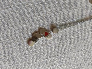 Colgante y Pendientes Morgan Corazones Rojos