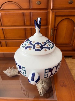 Sopera Sargadelos Cerámica Azul y Blanca