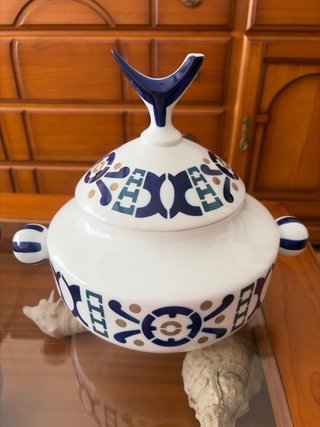 Sopera Sargadelos Cerámica Azul y Blanca