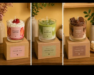 Velas personalizadas hechas a mano