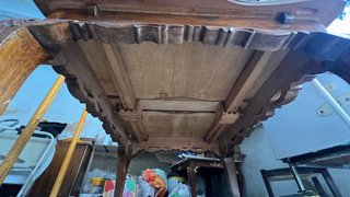 2 Mesas antiguas de madera de alta calidad