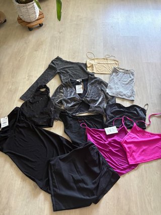 Ropa fiesta S/M Negro y Rosa
