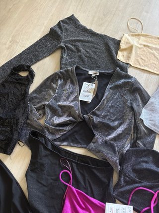 Ropa fiesta S/M Negro y Rosa