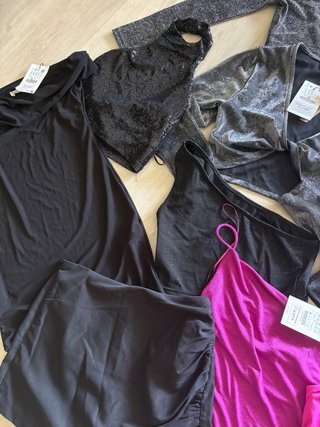 Ropa fiesta S/M Negro y Rosa