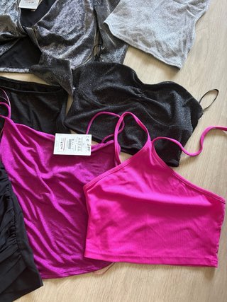 Ropa fiesta S/M Negro y Rosa