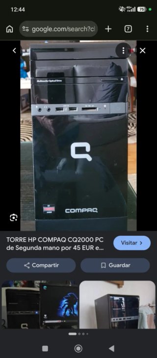 Torre HP Compaq CQ2000 PC Negra