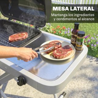 Barbacoa portátil negra y gris