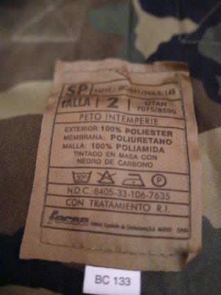 Traje Camuflaje Resistente Lluvia
