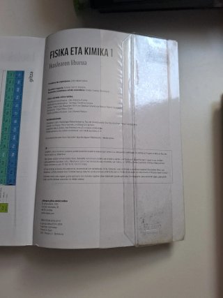 Fisika eta kimika 1, Batxilergoa