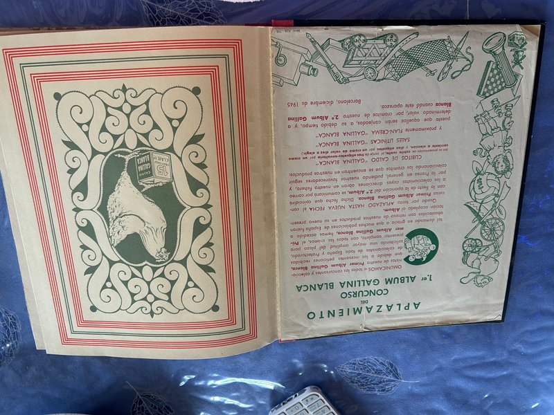 1er album de cromos de Gallina Blanca