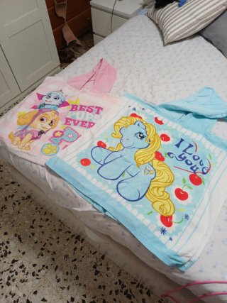 Capa de baño infantil Paw Patrol y My Little Pony