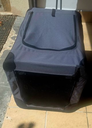 Transportín TK Pet Gris Grande. Usado una vez