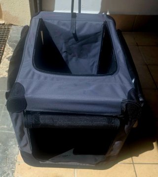 Transportín TK Pet Gris Grande. Usado una vez