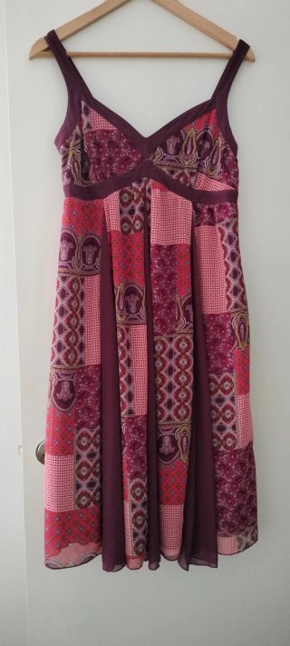 Vestido midi Bohotonic estampado étnico