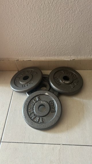 4 Pesas 2kg Hierro Fundido