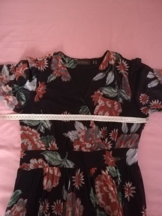 Abito donna maniche lunghe floreale