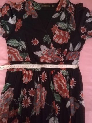Abito donna maniche lunghe floreale