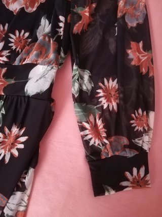 Abito donna maniche lunghe floreale