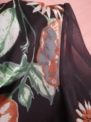 Abito donna maniche lunghe floreale