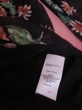 Abito donna maniche lunghe floreale