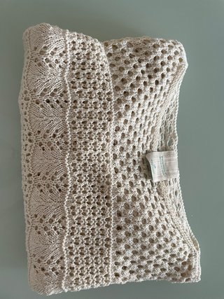 Maglione traforato Friendly Sweater panna