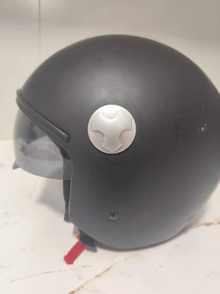 Casco Arrow Jet Negro con Bandera Española