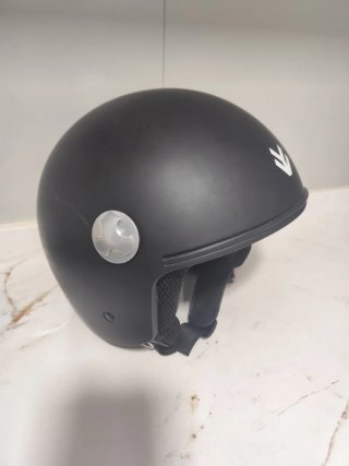 Casco Arrow Jet Negro con Bandera Española