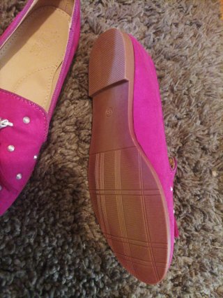 Zapatos planos fucsia mujer