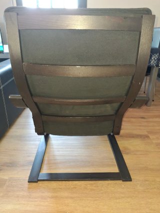 2 Hamacas Ikea + Reposapiés Negro/Marrón
