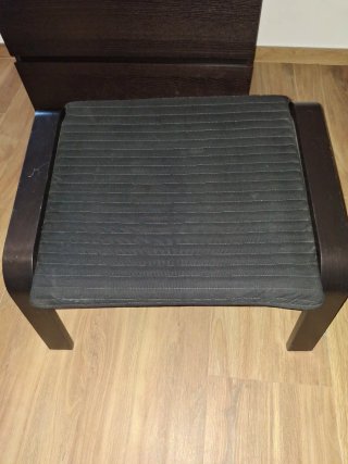 2 Hamacas Ikea + Reposapiés Negro/Marrón