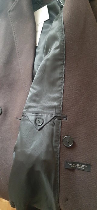 Abrigo lana oversize Zara Marrón