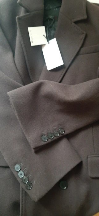 Abrigo lana oversize Zara Marrón