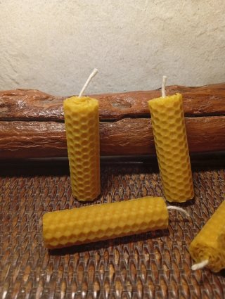 LOTE 50 VELAS CERA ABEJA