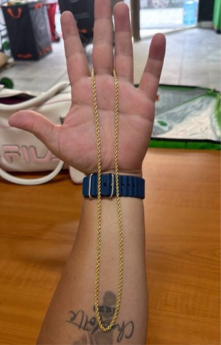Cadena Oro 18k pesa 12.96 gramos mide 60 cm