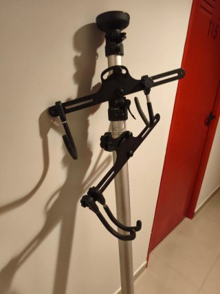 Barra vertical para 2 bicicletas