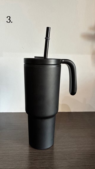 Vasos estilo Stanley negros