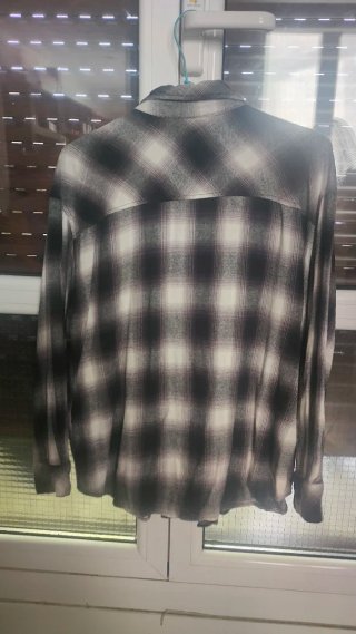 Camisa cuadros Stradivarius L