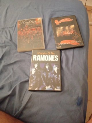 Lote 3 DVDs Nightwish y Ramones