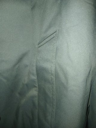 Gabardina verde forrada de paño