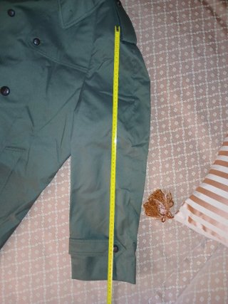 Gabardina verde forrada de paño