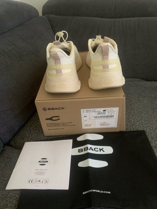 BBACK Scarpe Tg 40 Crema Usate 1 Volta