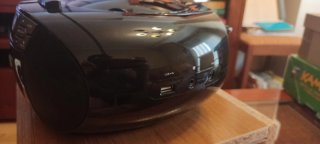 Radio CD Cassette Sunstech CXUM53 Negra
