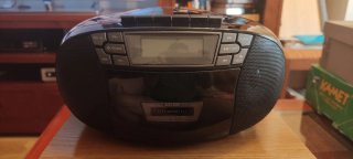 Radio CD Cassette Sunstech CXUM53 Negra